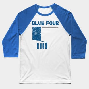 Blue 4 Baseball T-Shirt